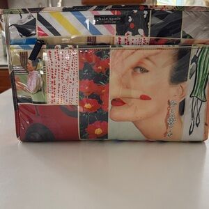 Kate Spade Colorful Collage Cosmetic Bag